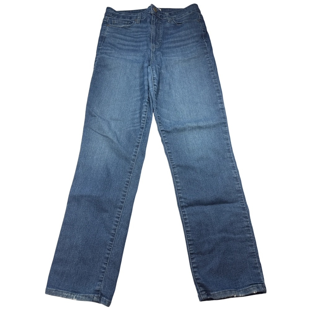 PAIGE Hoxton Slim Jeans Womens 30 Blue Denim High Rise Stretch Comfort Premium